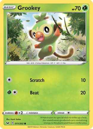Grookey () 011/202 - SWSH01 Sword & Shield Base Set