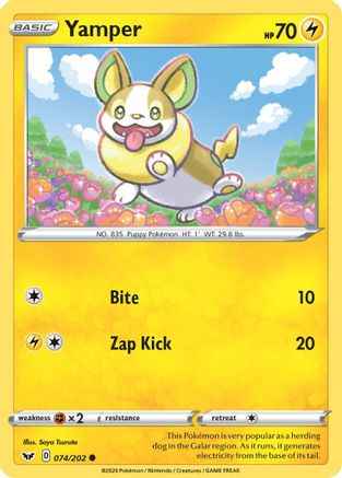 Yamper () 074/202 - SWSH01 Sword & Shield Base Set