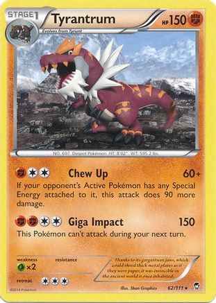 Tyrantrum (Cosmos Holo) 062/111 - Miscellaneous Cards & Products Holofoil