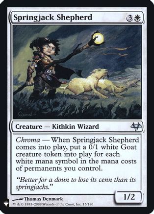 Springjack Shepherd (LIST-15/180) - The List Reprints