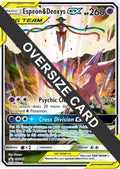 Espeon & Deoxys GX Oversized (SM Black Star Promo) SM240 - Jumbo Cards Holofoil