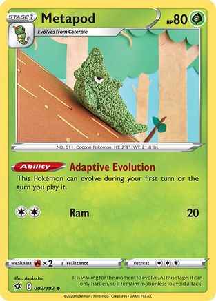 Metapod 002/192 - SWSH02 Rebel Clash