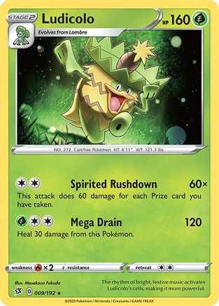 Ludicolo 009/192 - SWSH02 Rebel Clash