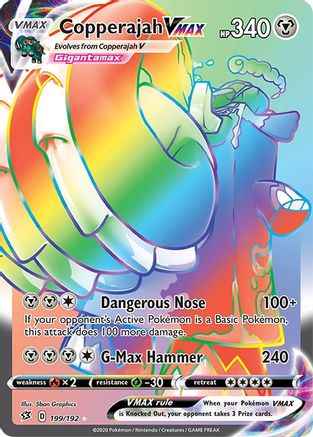 Copperajah VMAX (Secret) 199/192 - SWSH02 Rebel Clash Holofoil