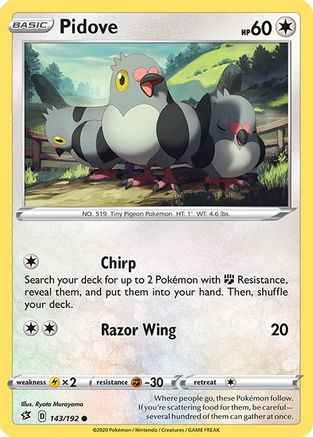 Pidove 143/192 - SWSH02 Rebel Clash