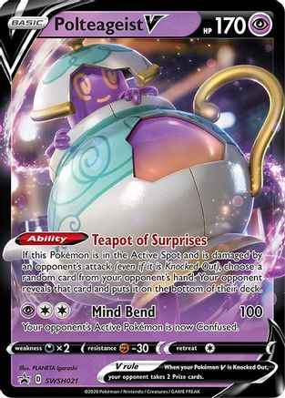 Polteageist V SWSH021/307 - SWSH Sword & Shield Promo Cards Holofoil