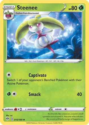 Steenee 015/189 - SWSH03 Darkness Ablaze