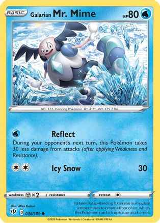 Galarian Mr. Mime 035/189 - SWSH03 Darkness Ablaze