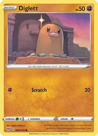 Diglett 084/189 - SWSH03 Darkness Ablaze