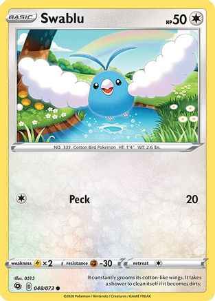 Swablu 048/73 - Champions Path Reverse Holofoil