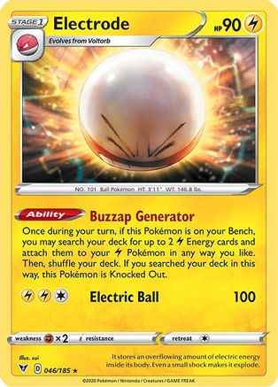 Electrode 046/185 - SWSH04 Vivid Voltage Reverse Holofoil