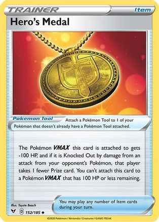 Hero's Medal 152/185 - SWSH04 Vivid Voltage
