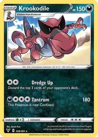 Krookodile 109/185 - SWSH04 Vivid Voltage