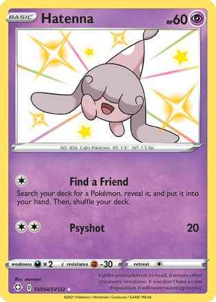 Hatenna SV054/SV122 - Shining Fates Shiny Vault Holofoil