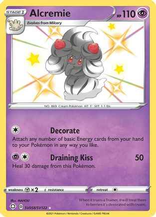 Alcremie SV058/SV122 - Shining Fates Shiny Vault Holofoil