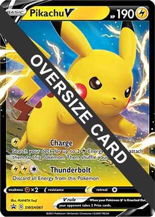 Pikachu V SWSH061 - Jumbo Cards Holofoil
