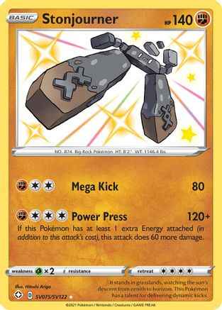 Stonjourner SV075/SV122 - Shining Fates Shiny Vault Holofoil