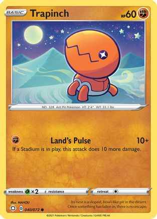 Trapinch 040/072 - Shining Fates Reverse Holofoil