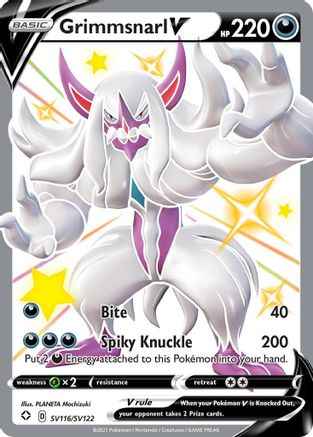 Grimmsnarl V SV116/SV122 - Shining Fates Shiny Vault Holofoil