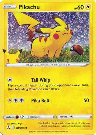 Pikachu (General Mills) SWSH039 - Miscellaneous Cards & Products Holofoil