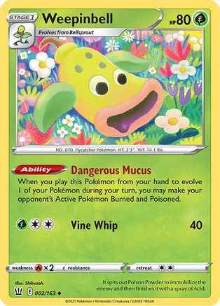 Weepinbell 002/163 - SWSH05 Battle Styles