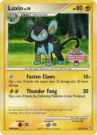 Luxio 052/130 - League & Championship Cards