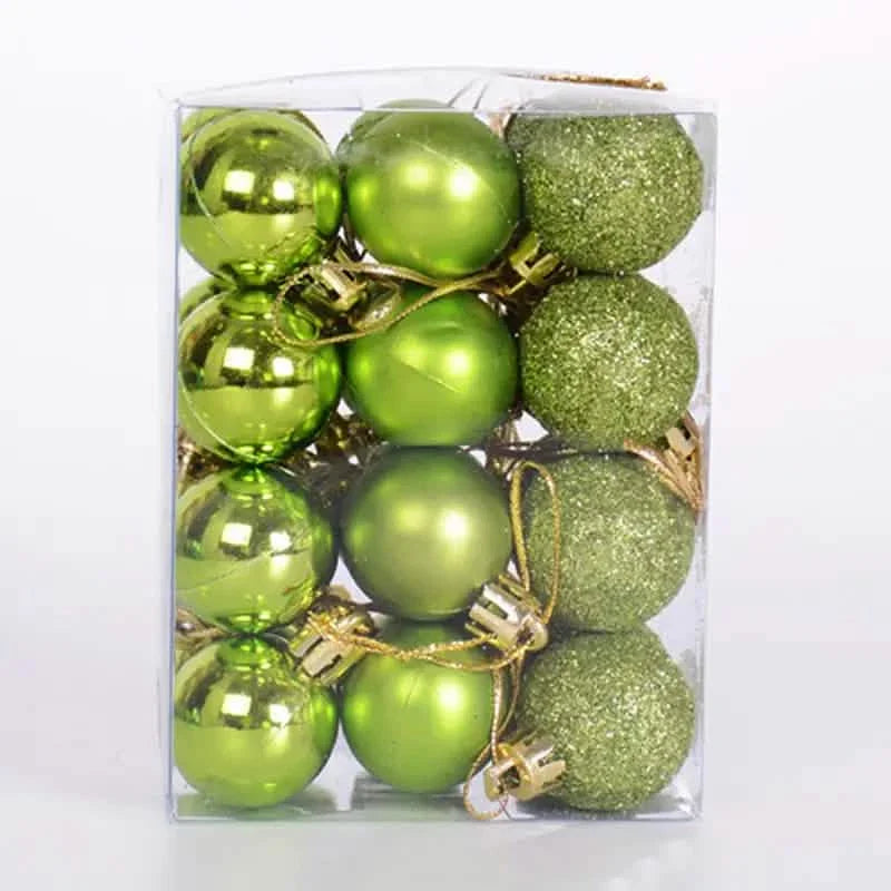 24-Pieces: Sparkling Christmas Balls