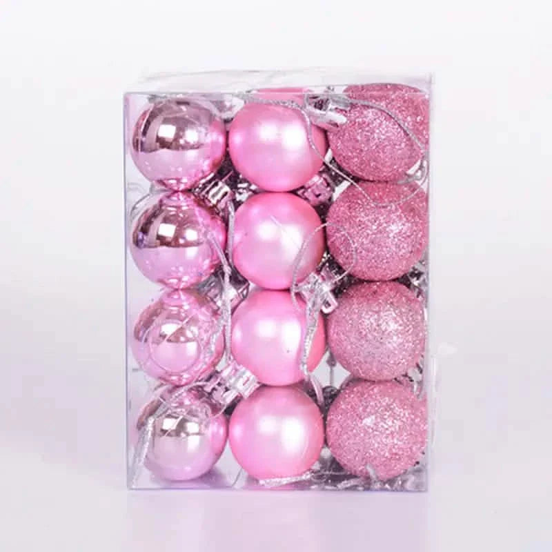 24-Pieces: Sparkling Christmas Balls