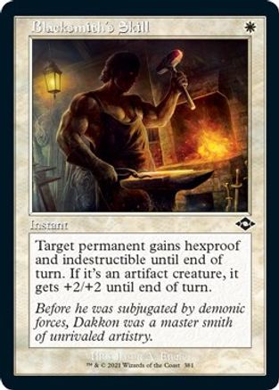 Blacksmith's Skill (Retro Frame) (Foil Etched) (MH2-381) - Modern Horizons 2 Foil