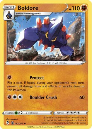 Boldore 087/203 - SWSH07 Evolving Skies