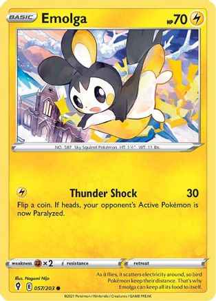 Emolga 057/203 - SWSH07 Evolving Skies