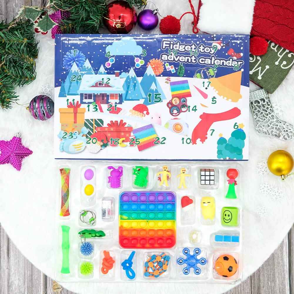 25-Piece: Christmas Advent Fidget Toy Calendar