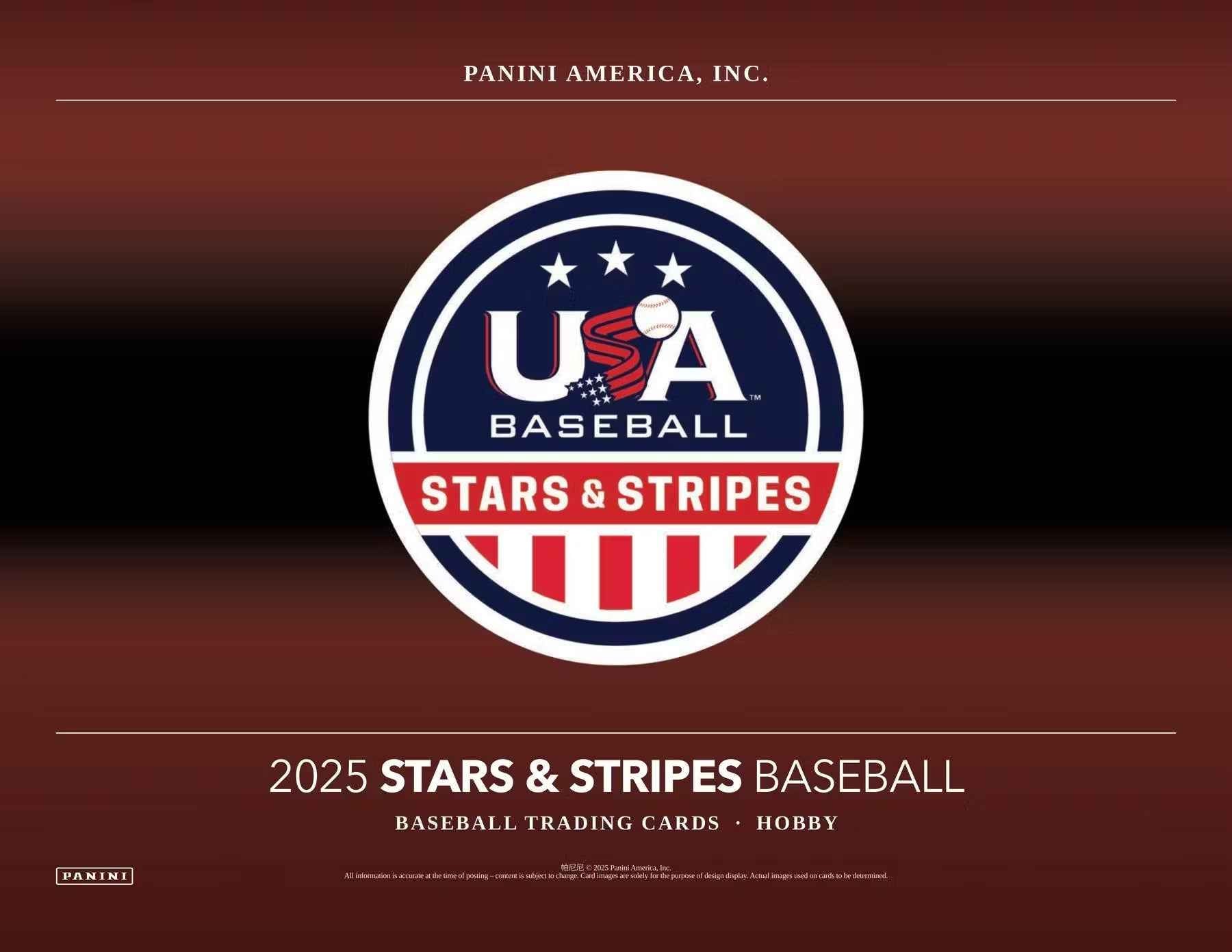 2025 Panini USA Stars & Stripes Baseball Hobby Box