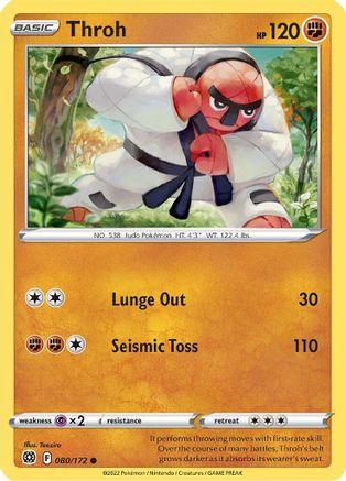 Throh 080/172 - SWSH09 Brilliant Stars Reverse Holofoil
