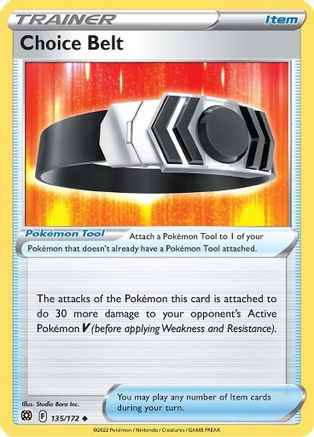 Choice Belt 135/172 - SWSH09 Brilliant Stars Reverse Holofoil