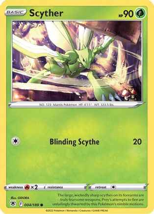 Scyther () 004/189 - SWSH10 Astral Radiance