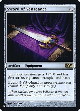 Sword of Vengeance (LIST-216) - The List Reprints Foil