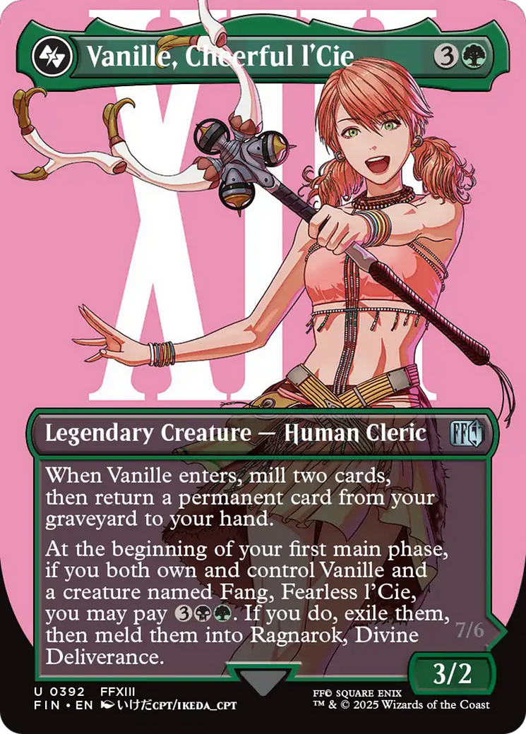 Vanille, Cheerful l'Cie (Borderless) (FIN-392) - FINAL FANTASY (Borderless) Foil
