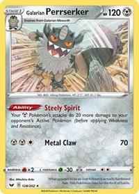 Galarian Perrserker (128/202) (Theme Deck Exclusive) [Sword & Shield: Base Set]