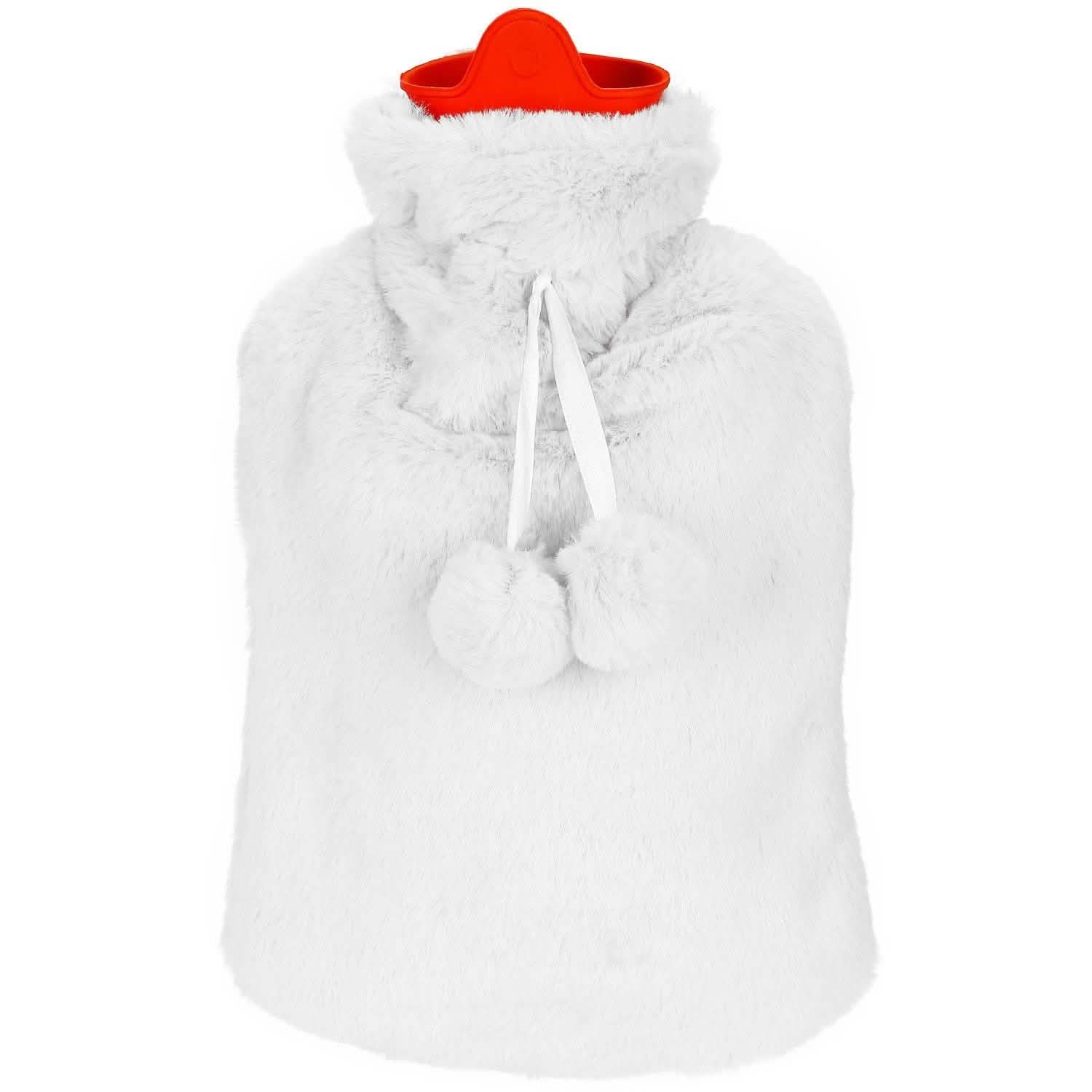 2L Hot Water Bottle with Plush Cover