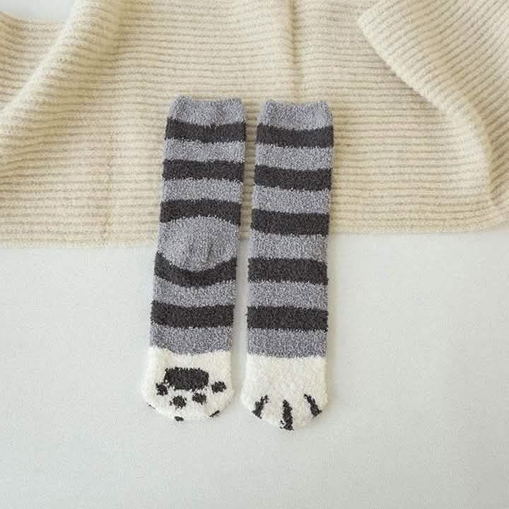 3-Pack: Autumn and Winter Cat Claws Socks