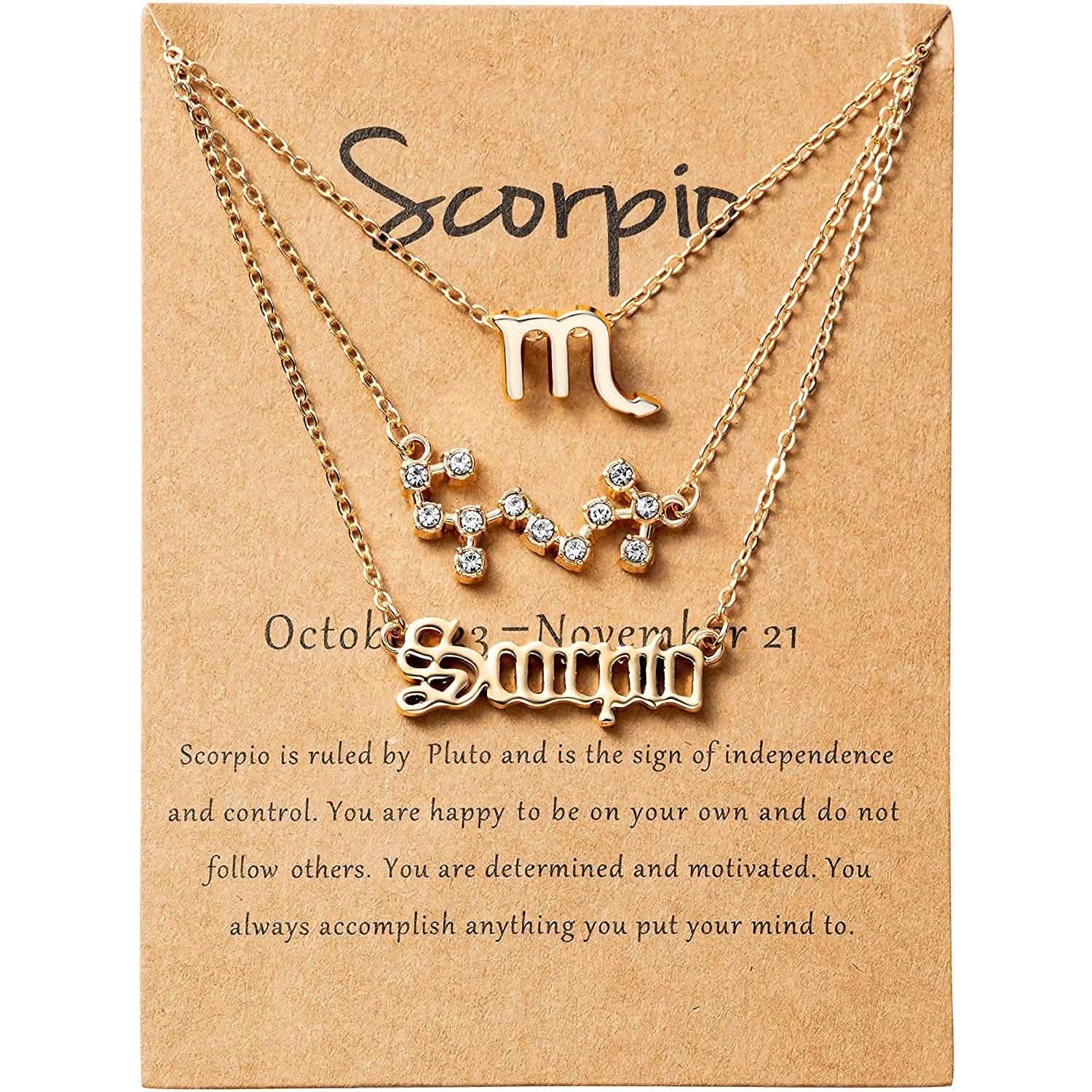 3-Piece: Constellation Zodiac Layer Necklaces