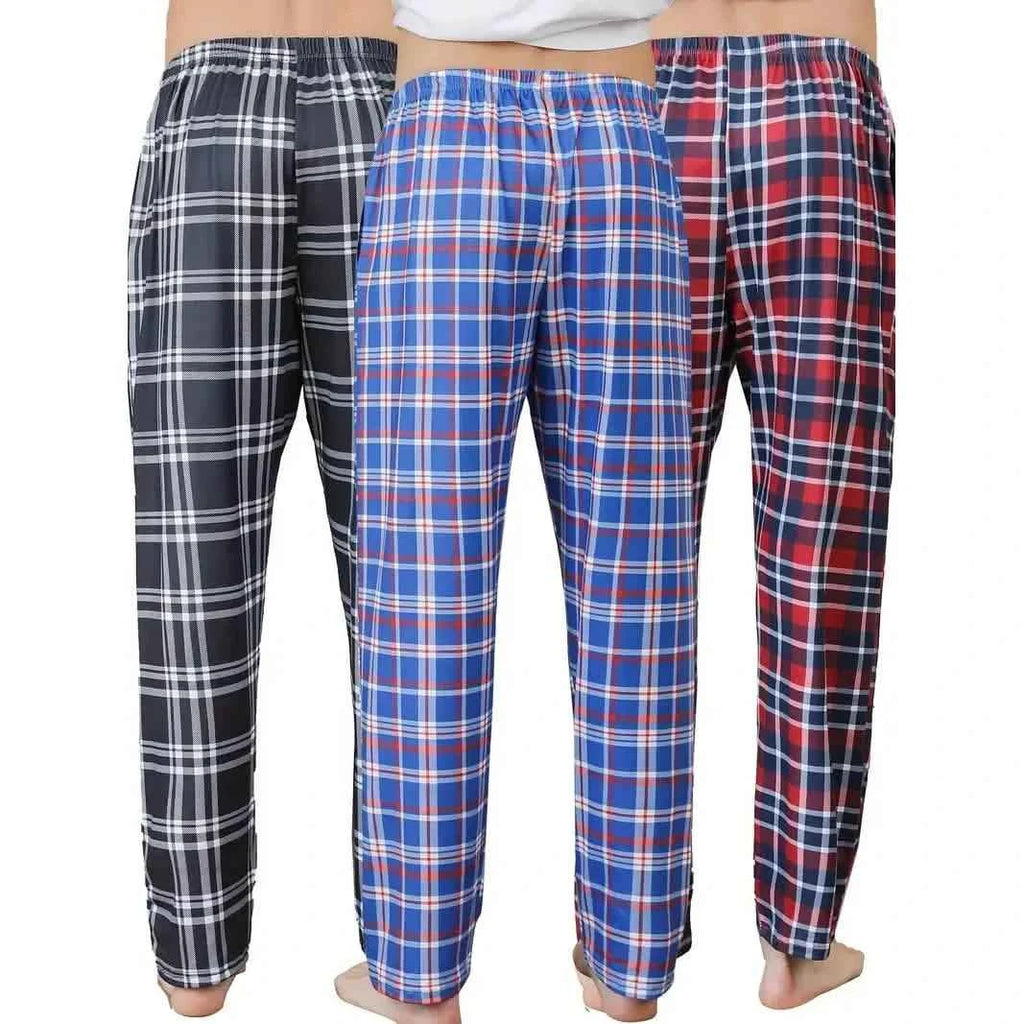 3-Piece: Mens Pajama Pants Loungewear Sleepwear Pijama