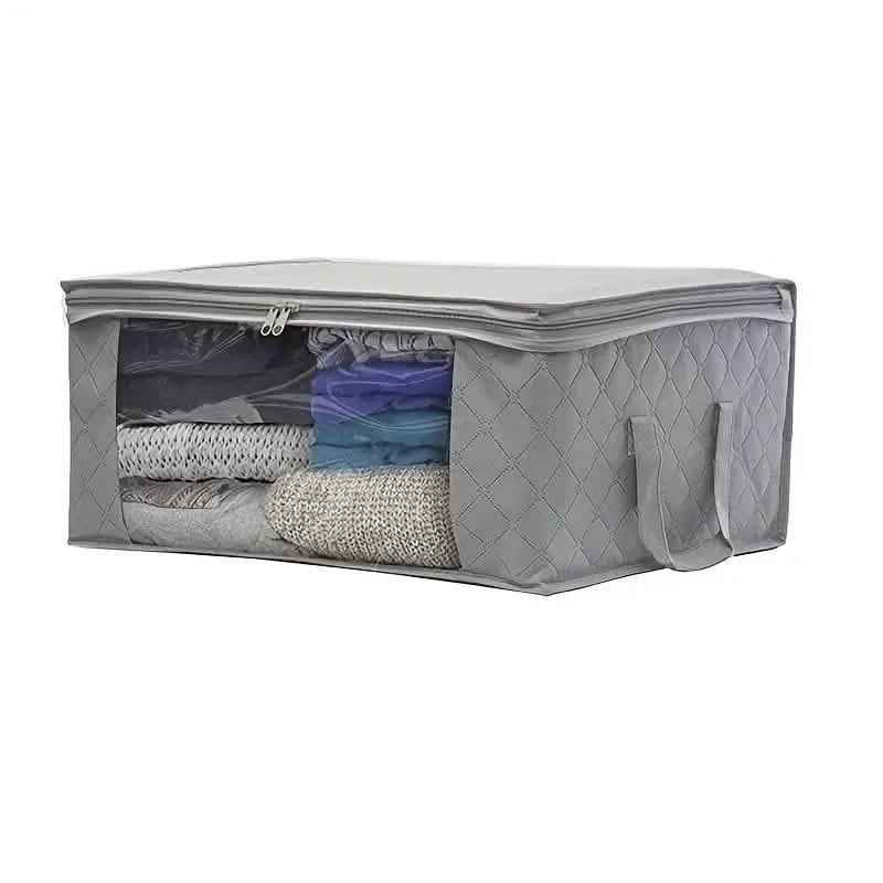 3-Piece Set: Foldable Storage Bags - Large Capacity Clothes Storage Containers