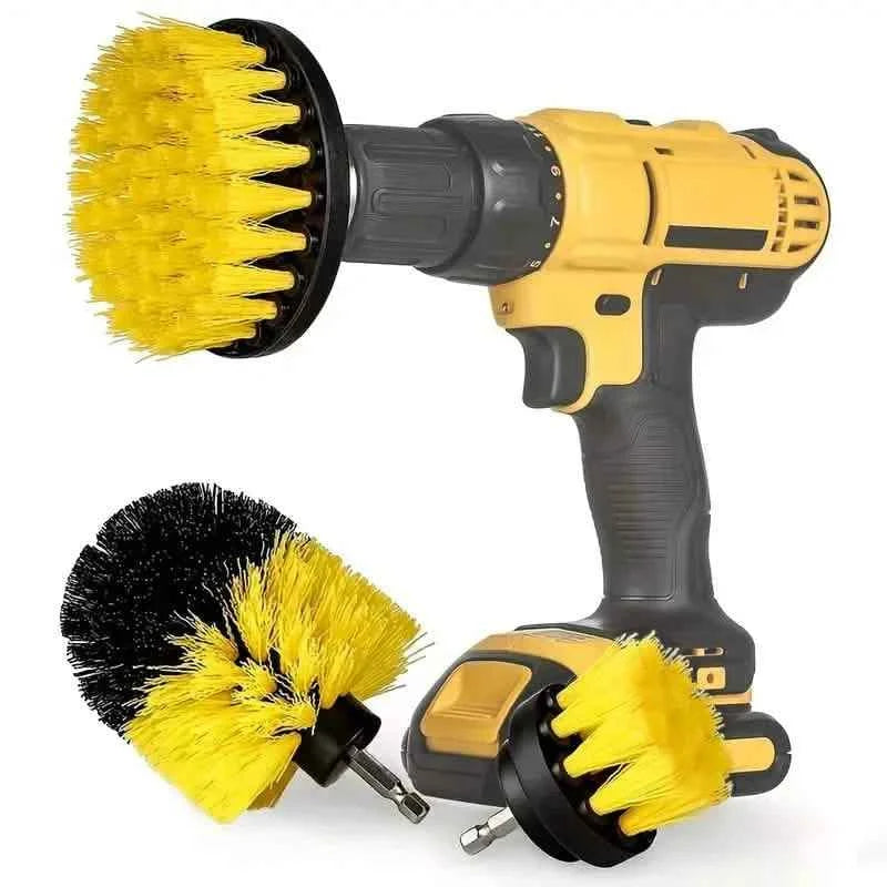 3-Piece Set: Power Scrubber Wash Cleaning Brushes Tool Kit