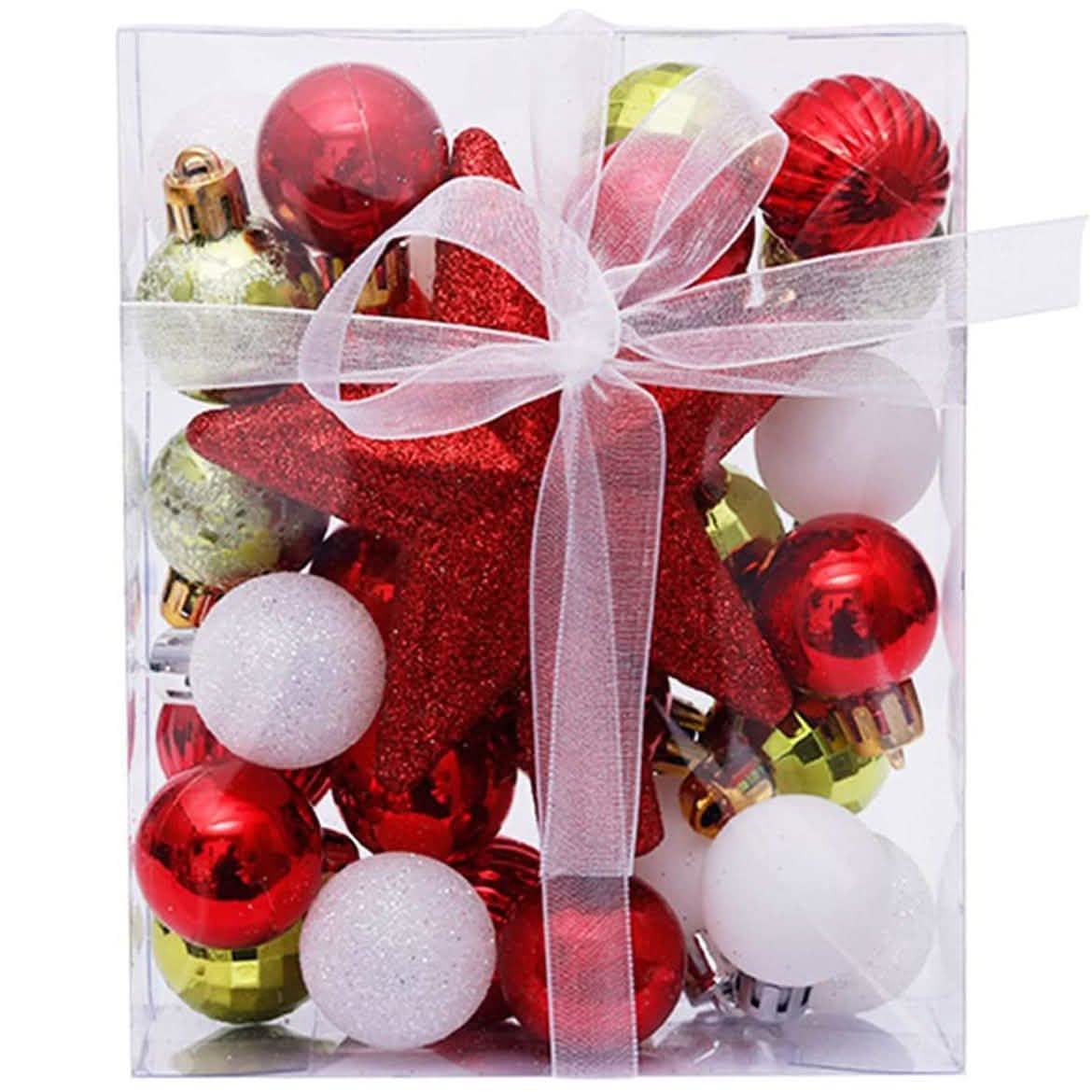 30-Piece: Christmas Balls Ornaments for Xmas Tree