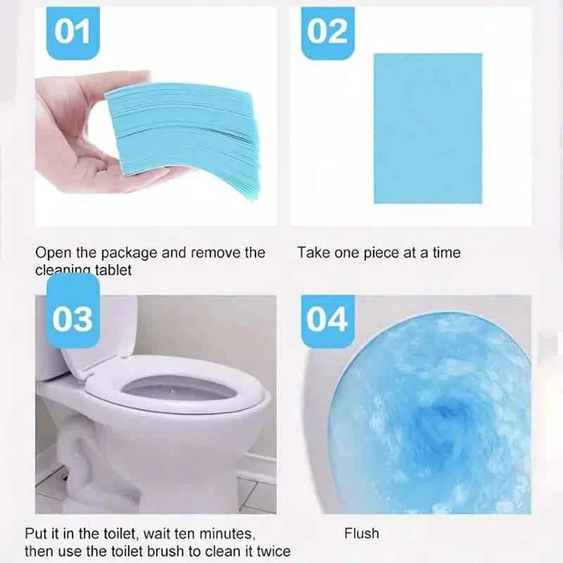 30-Pieces: Blue Jasmine Scented Floor & Toilet Cleaning Tablets