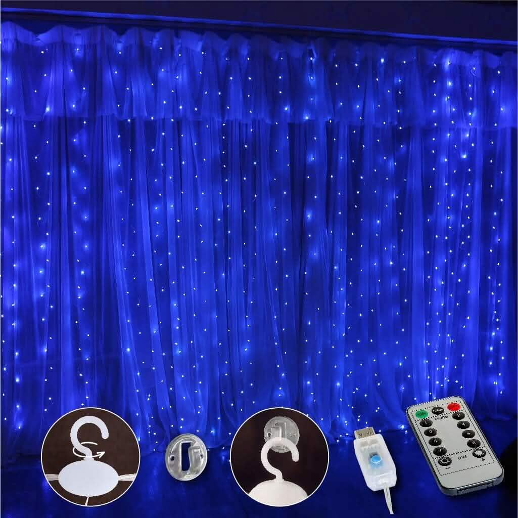 300 LED Curtain Fairy Lights