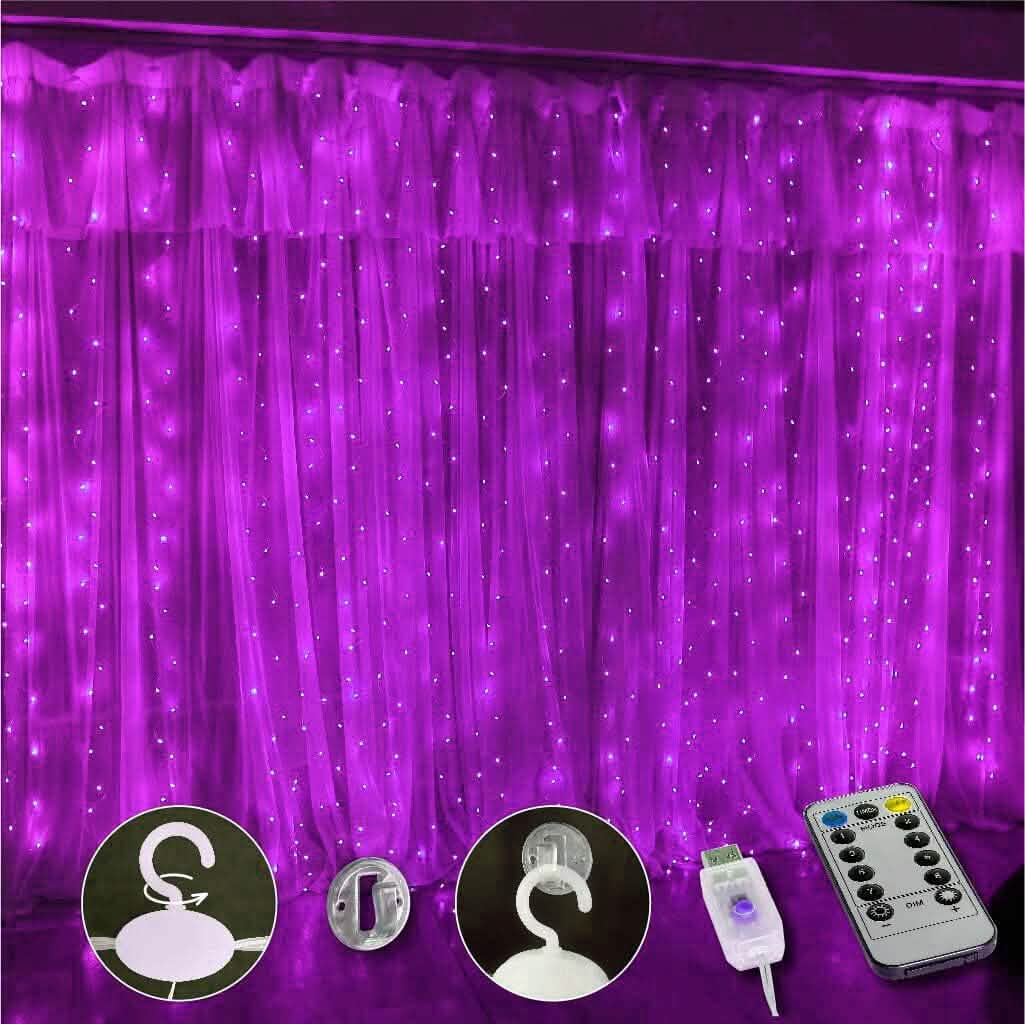 300 LED Curtain Fairy Lights