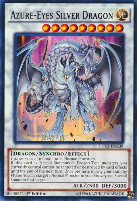 Azure-Eyes Silver Dragon [LDK2-ENK39] Common